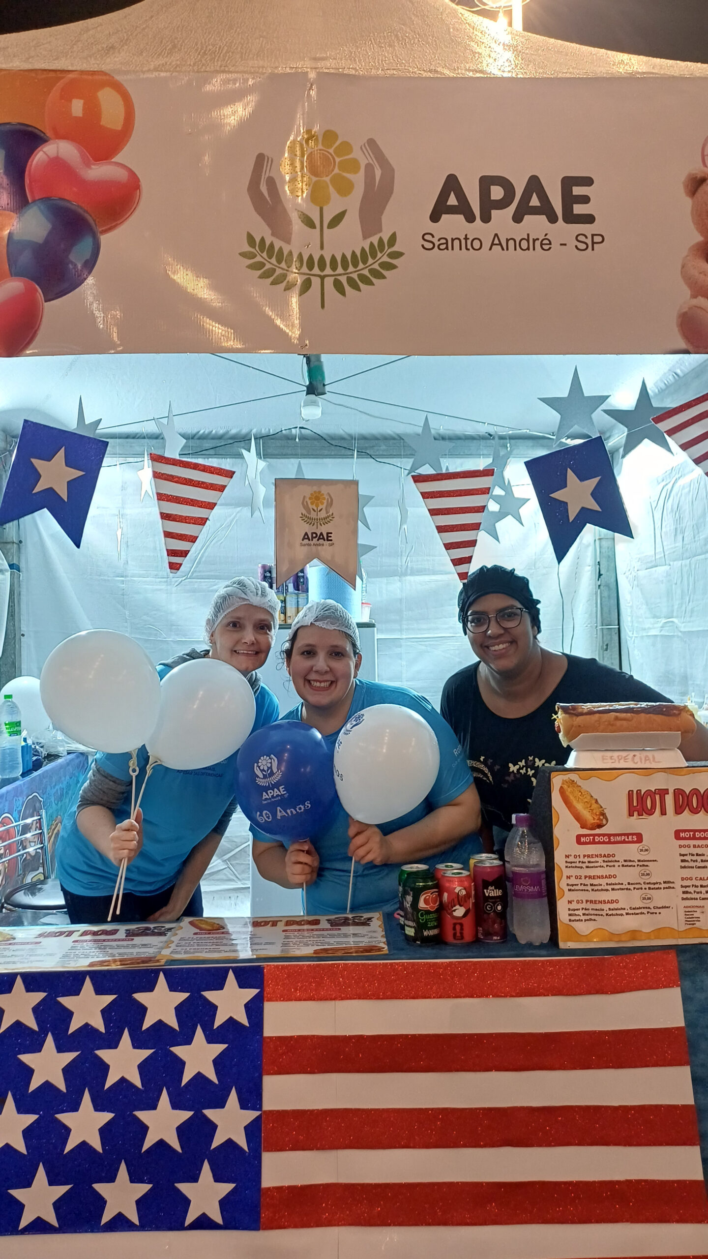 Preparativos da barraca